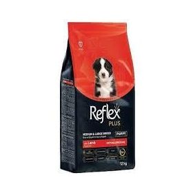 Reflex Plus Puppy Kuzu 12 kg Orta ve Büyük Irk Yavru Köpek Maması