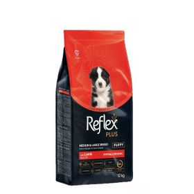 Reflex Plus Puppy Kuzu 12 kg Orta ve Büyük Irk Yavru Köpek Maması