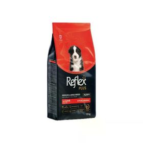 Reflex Plus Puppy Kuzu 12 kg Orta ve Büyük Irk Yavru Köpek Maması