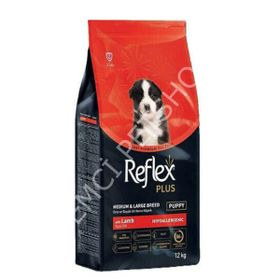 Reflex Plus Puppy Kuzu 12 kg Orta ve Büyük Irk Yavru Köpek Maması