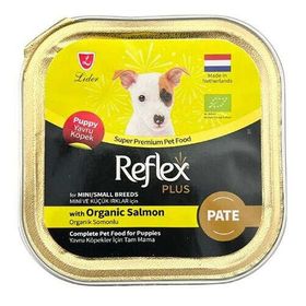 Reflex Plus Puppy Pate Organik Somonlu Küçük Irk Yavru Köpek 85 gr Yaş Maması