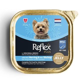Reflex Plus Ringa Balığı ve Karides 85 gr Küçük Irk Köpek Konservesi
