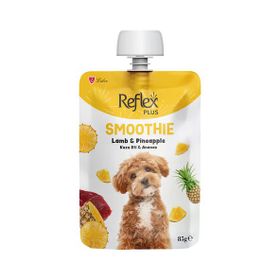 Reflex Plus Smoothie Kuzu Etli ve Ananaslı 85 gr Köpek Ödül Maması