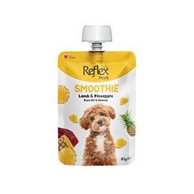 Reflex Plus Smoothie Kuzu Etli ve Ananaslı 85 gr Köpek Ödül Maması