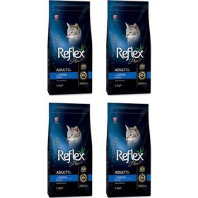 Reflex Plus Somonlu 4x1.5 kg Yetişkin Kuru Kedi Maması