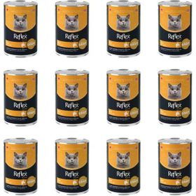 Reflex Plus Sos İçinde Dana Etli 12x400 gr Yetişkin Konserve Kedi Maması
