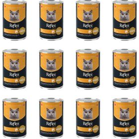 Reflex Plus Sos İçinde Dana Etli 12x400 gr Yetişkin Konserve Kedi Maması