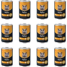 Reflex Plus Sos İçinde Dana Etli 12x400 gr Yetişkin Konserve Kedi Maması