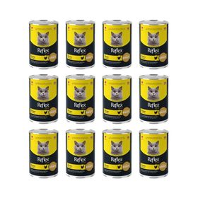 Reflex Plus Sos İçinde Et Parçacıklı Tavuklu 12x400 gr Yetişkin Kedi Maması