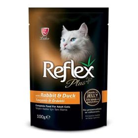 Reflex Plus Tavşanlı ve Ördekli Jelly 100 gr Kedi Maması Pouch