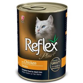 Reflex Plus Tavuklu Gravy 24x400 gr Yetişkin Kedi Konserve