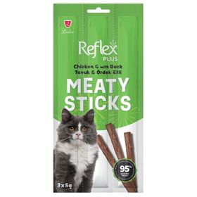 Reflex Plus Tavuklu ve Ördekli Tahılsız 3x5 gr Kedi Ödül Çubuğu