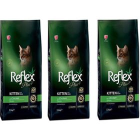 Reflex Plus Tavuklu Yavru 3x1.5 kg Kedi Maması