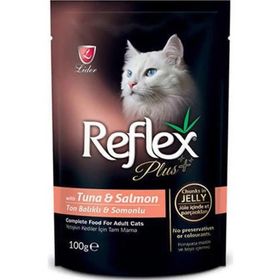 Reflex Plus Ton Balıklı ve Somonlu Jelly 100 gr Kedi Maması Pouch