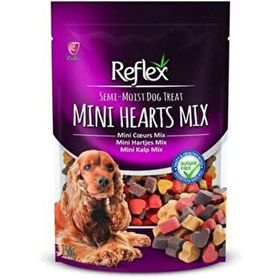 Reflex Plus Yarı Yumuşak Ödül Maması Mini Kalp Mix 150 gr
