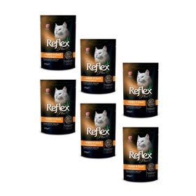 Reflex Plus Yetişkin Kediler İçin Jöleli Tavşan ve Ördekli Yaş Mama 100 gr x 6 Adet