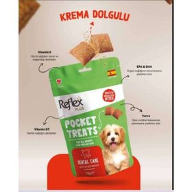 Reflex Pocket Treats / Ağız ve Diş Sağlığı İçin 70 gr Köpek Ödül Maması