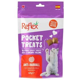 Reflex Pocket Treats Anti-Hairball Tüy Yumağı 60 gr Kedi Ödülü