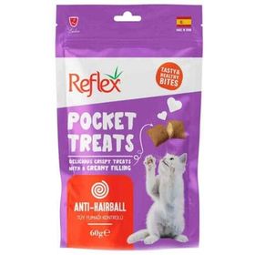 Reflex Pocket Treats Anti-Hairball Tüy Yumağı 60 gr Kedi Ödülü
