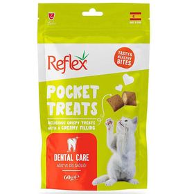 Reflex Pocket Treats Dental Care Ağız ve Diş Sağlığı 60 gr Kedi Ödülü