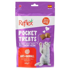 Reflex Pocket Treats Tüy Yumağı Kontrolü 60 gr Yetişkin Kedi Ödül Maması