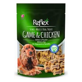 Reflex Semi Moist Av Hayvanlı Tavuklu 10x150 gr Köpek Ödül Maması