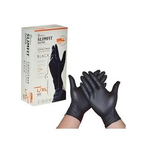 Reflex Siyah L-Xl Beden Yeni Nesil Teknoloji 100'lü Paket Slim Fit Pudrasız Eldiven