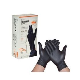 Reflex Siyah L-Xl Beden Yeni Nesil Teknoloji 100'lü Paket Slim Fit Pudrasız Eldiven