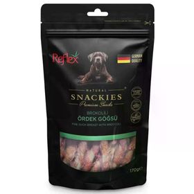 Reflex Snackies Brokolili Ördek 170 gr Köpek Ödülü