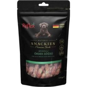 Reflex Snackies Brokolili Ördek 170 gr Köpek Ödülü