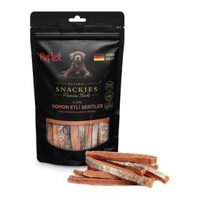 Reflex Snackies Füme Somon Etli Şerit 170 gr Köpek Ödül Maması