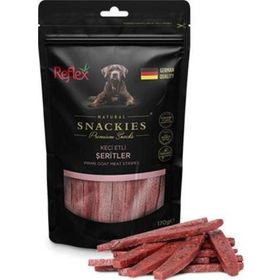 Reflex Snackies Keçi Etli Şerit Tahılsız 170 gr Köpek Ödül Maması