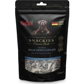 Reflex Snackies Natural Balık Derisi Küpleri Tahılsız 130 gr Köpek Ödül Maması
