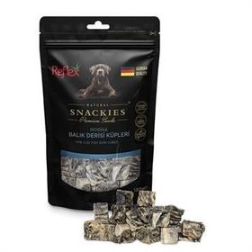 Reflex Snackies Natural Balık Derisi Küpleri Tahılsız 130 gr Köpek Ödül Maması