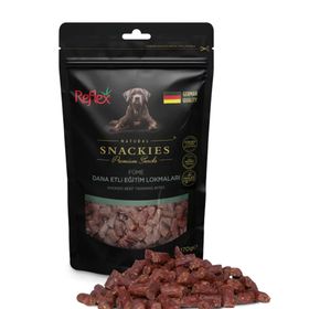 Reflex Snackies Natural Füme Dana Etli Tahılsız 170 gr Köpek Eğitim Lokmaları