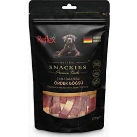 Reflex Snackies Natural Patatesli Ördek Göğsü Tahılsız 170 gr Köpek Ödül Maması