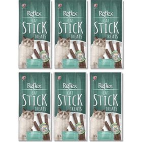 Reflex Tahılsız Kuzu Eti ve Kedi Çimli Stick Kedi Ödül Maması 3x5 gr - 3 Paket