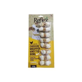 Reflex Tavuk Etli 8'li 100 gr Düğümlü Kemik