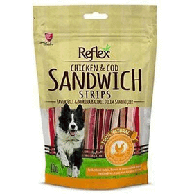 Reflex Tavuk Etli ve Morina Balıklı Dilim Sandviçler 3x80 gr Köpek Ödülü