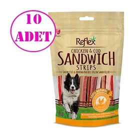 Reflex Tavuk Ve Morina Balığı Sandviç 10x80 gr Köpek Ödülü