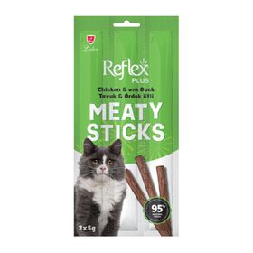 Reflex Tavuklu Ördek Etli 3x5 gr Çubuk Yetişkin Kedi Ödülü