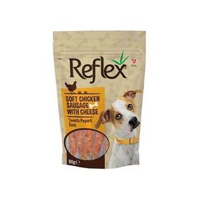 Reflex Tavuklu Peynirli Sosis Yumuşak 80 gr Köpek Ödül Maması