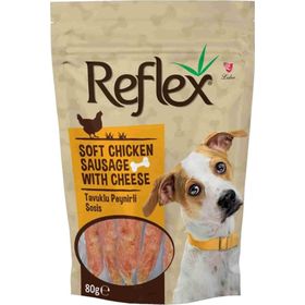 Reflex Tavuklu Peynirli Sosis Yumuşak 80 gr Köpek Ödül Maması