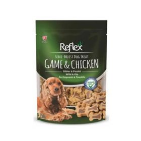 Reflex Yarı Yumuşak Av Hayvanlı Tavuklu Köpek Ödül Maması 3x150 Gr