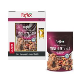 Reflex Yarı Yumuşak Mini Kalp Mix Köpek Ödül Maması 3x150 gr