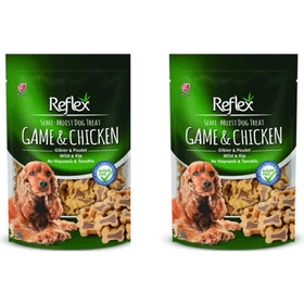Reflex Yarı Yumuşak Ödül Maması Av Hayvanlı & Tavuklu 2x150 gr