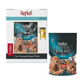 Reflex Yarı Yumuşak Ödül Maması Kemik Mix 6x150 gr