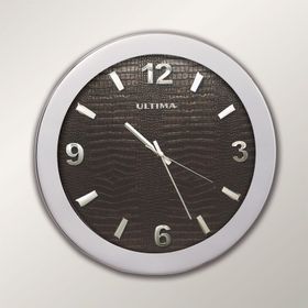 Regal 0085 SD Metal Kasa 41 Cm. Düz Deri Kadran Duvar Saati