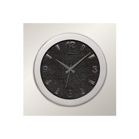 Regal 0085 SDS Metal Kasa 41 Cm. Gümüş Simli Deri Kadran Duvar Saati