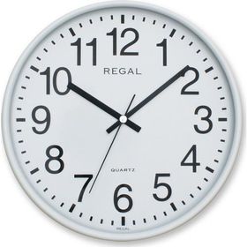 Regal 0252 WW Yuvarlak 26 Cm Beyaz Duvar Saati